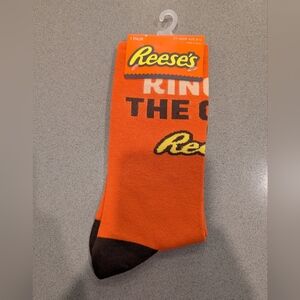 Orange and Brown Men's Casual Socks
